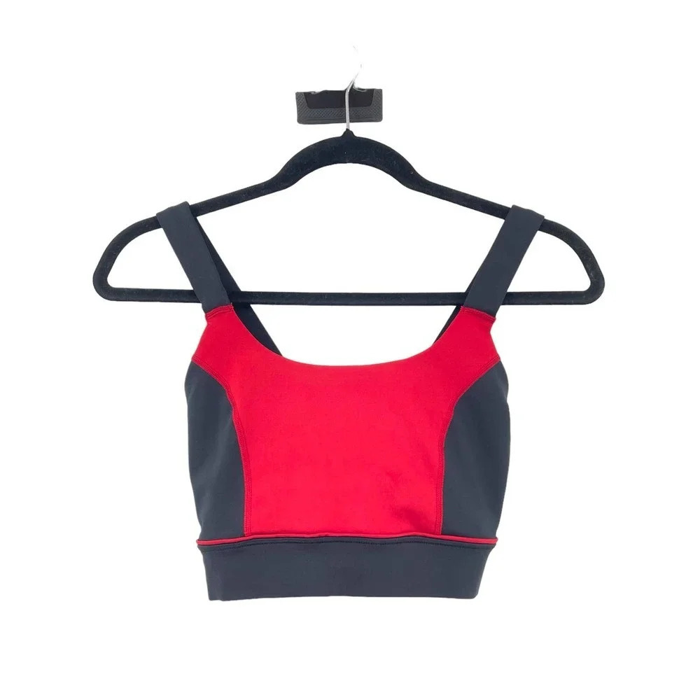 Ivy Park Colorblock X-Back Sports Bra Red Blush Pink Size Small